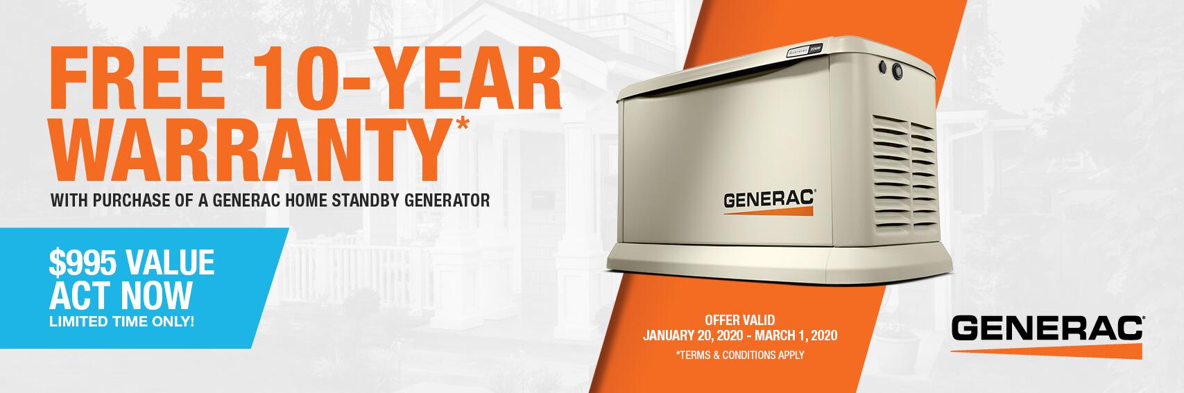 Homestandby Generator Deal | Warranty Offer | Generac Dealer | Bethlehem, PA